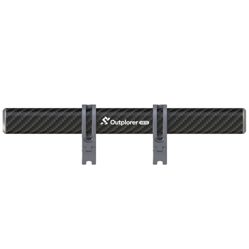 Carbon handlebar extension for mounting Outplorer HE10 accessories