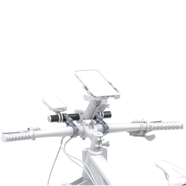 Carbon handlebar extension for mounting Outplorer HE10 accessories
