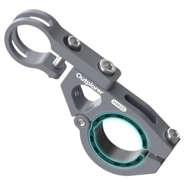 Carbon handlebar extension for mounting Outplorer HE10 accessories