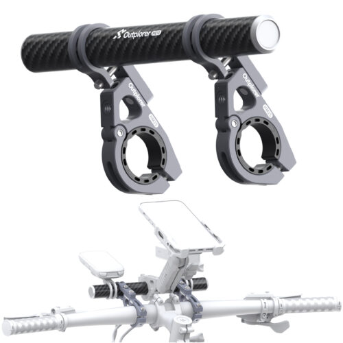 Carbon handlebar extension for mounting Outplorer HE10 accessories
