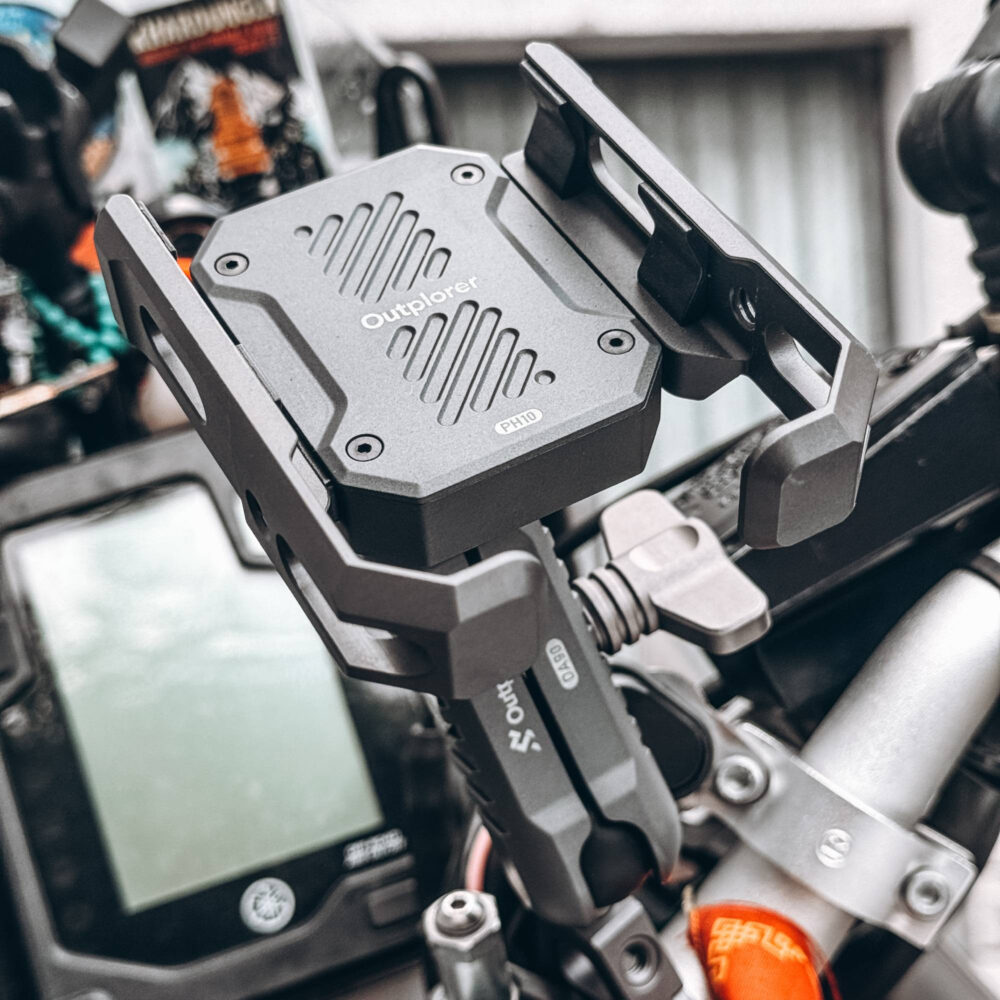 Handlebar mount (22/25/28/32 mm) with 1 inch ball Outplorer HM25