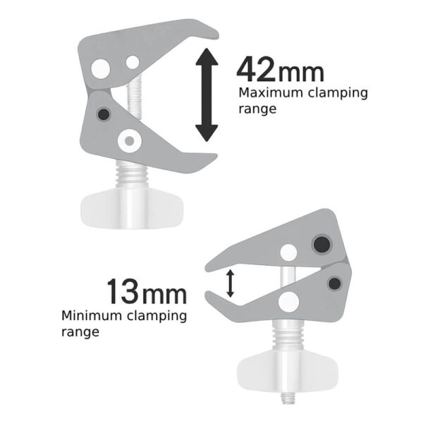 uniwersalny-zacisk-do-montazu-uchwytu-clamp-mount-13-42mm-outplorer-cm10-6.jpg Uniwersalny zacisk do montażu uchwytu Clamp Mount (13-42mm) Outplorer CM10